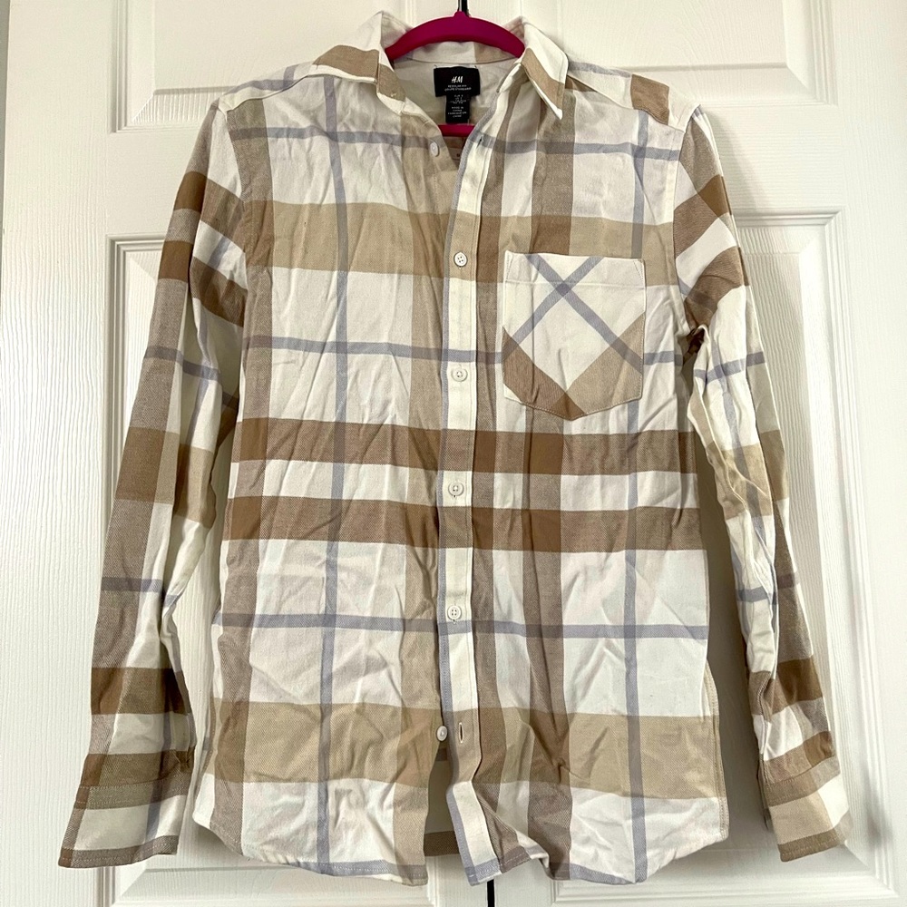 NWT Men’s H&M flannel shirt Size Small
